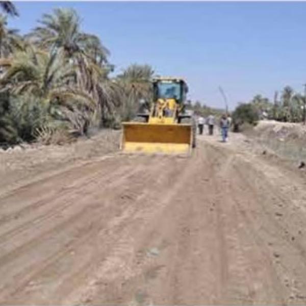 انشاء شبكة طرق (160 كيلو متر)